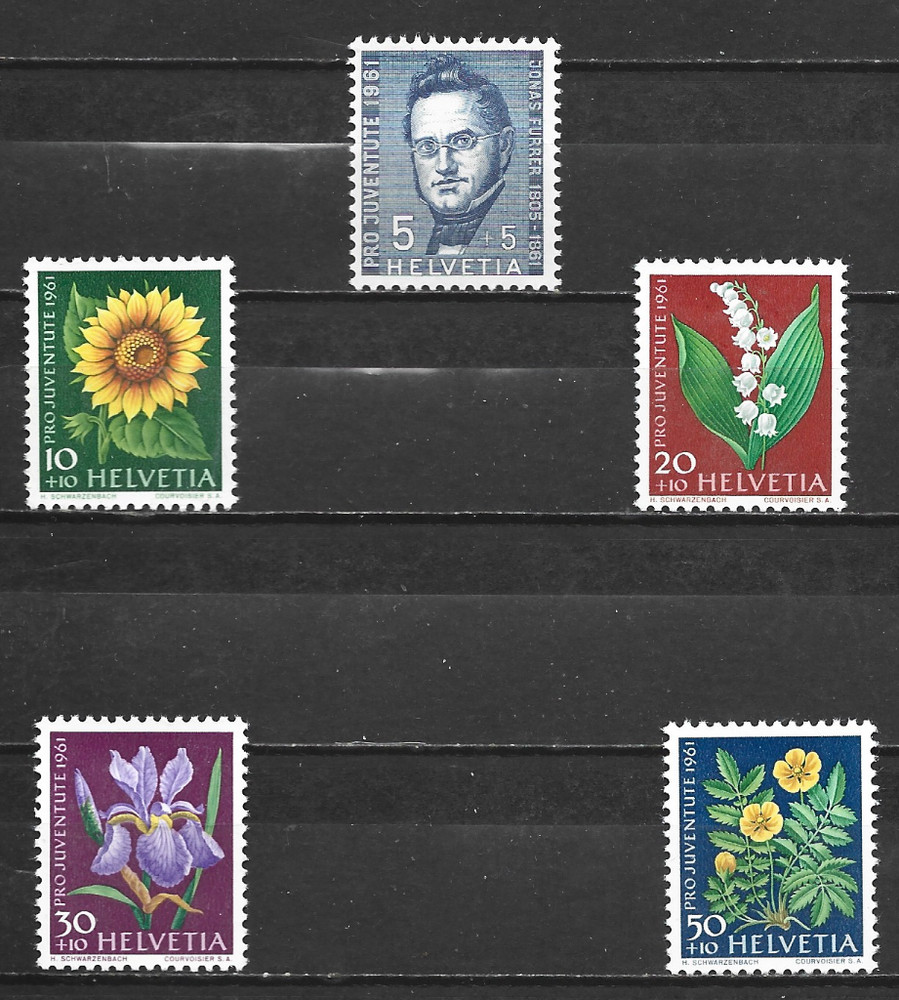 SWITZERLAND  - 1961 Pro Juventute -   MINT UNHINGED  SET.