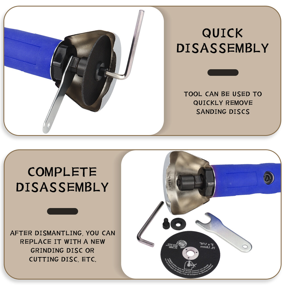 3 inch Pneumatic Metal Cutting Machine Set Air Angle Grinder Dremel Handle Tools