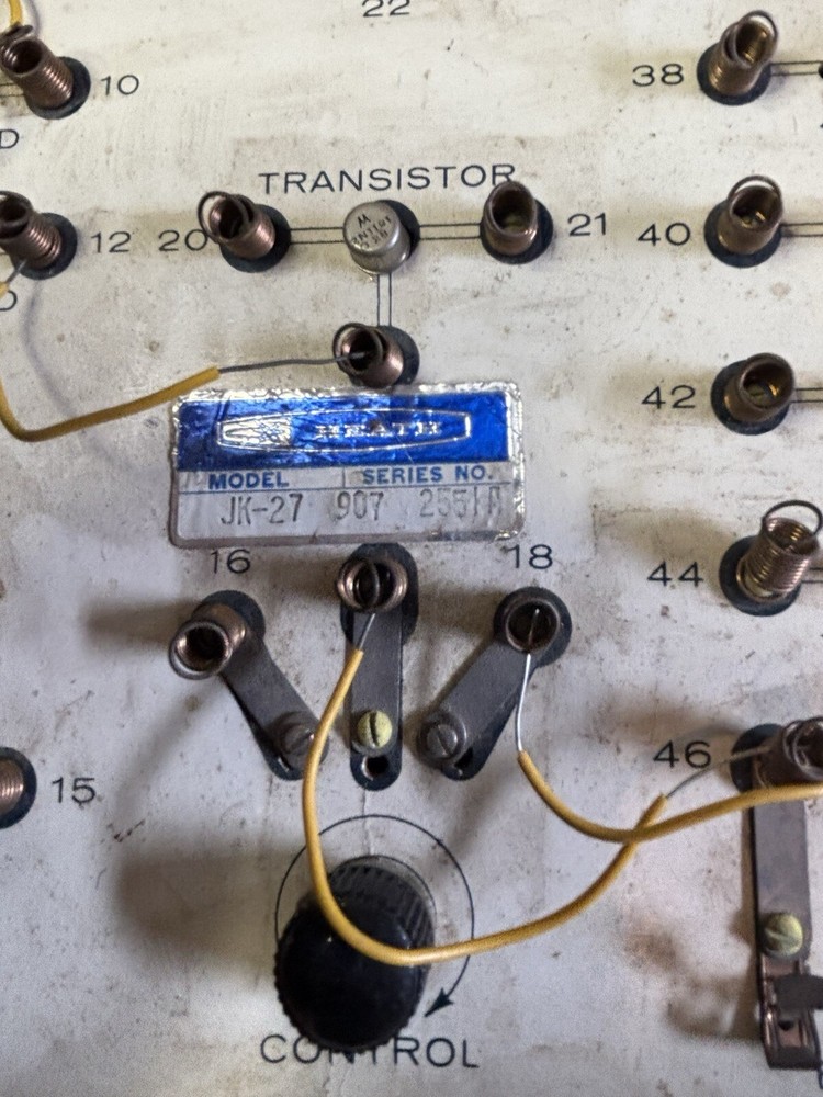 HEATHKIT JR. ELECTRONIC WORKSHOP JK-27 As Is, Restoration Project