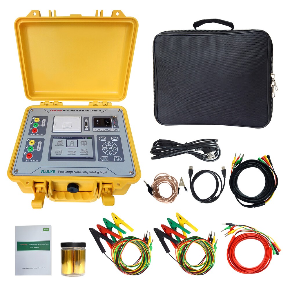 3 Phase Voltage Transformer Ratio Tester Turns Ratio Group Meter TTR Testing