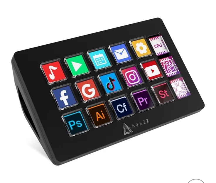 AKP153 Studio Deck, Stream Controller, 15 Macro Keys, Trigger Video Edit