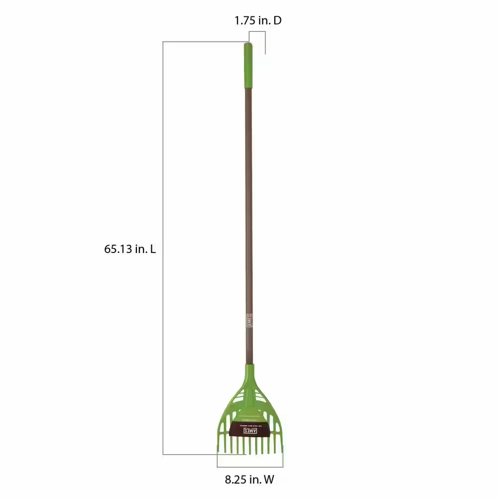 60 In. Handle Collector 8 In. Poly Shrub Rake