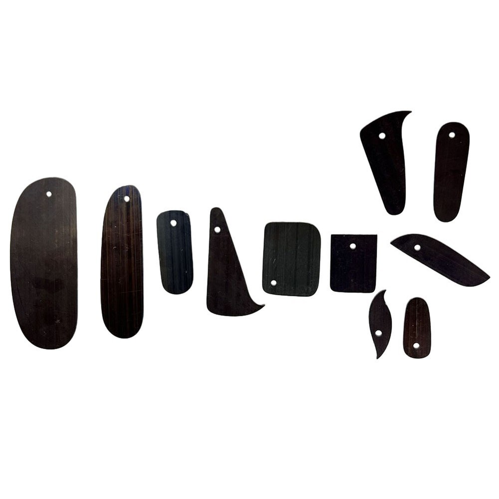 Violin Cello Making Luthier Tools 11PCS Function Scrapering Board-Cutter