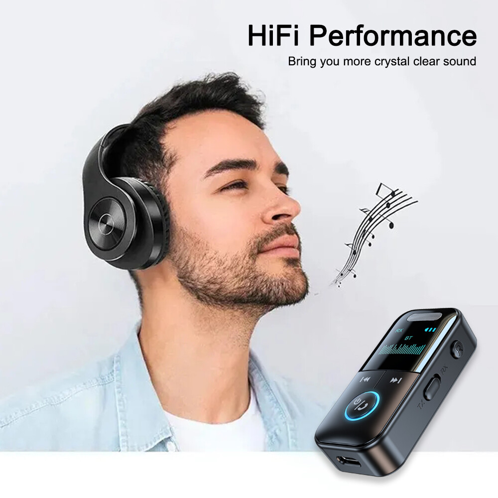 4IN1 Bluetooth 5.4 Receiver & Transmitter Wireless 3.5mm Aux Audio Adapter