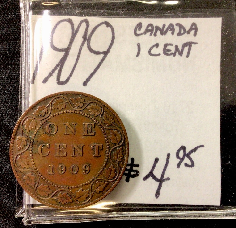 1909 Canada Large 1 Cent! ENN Coins