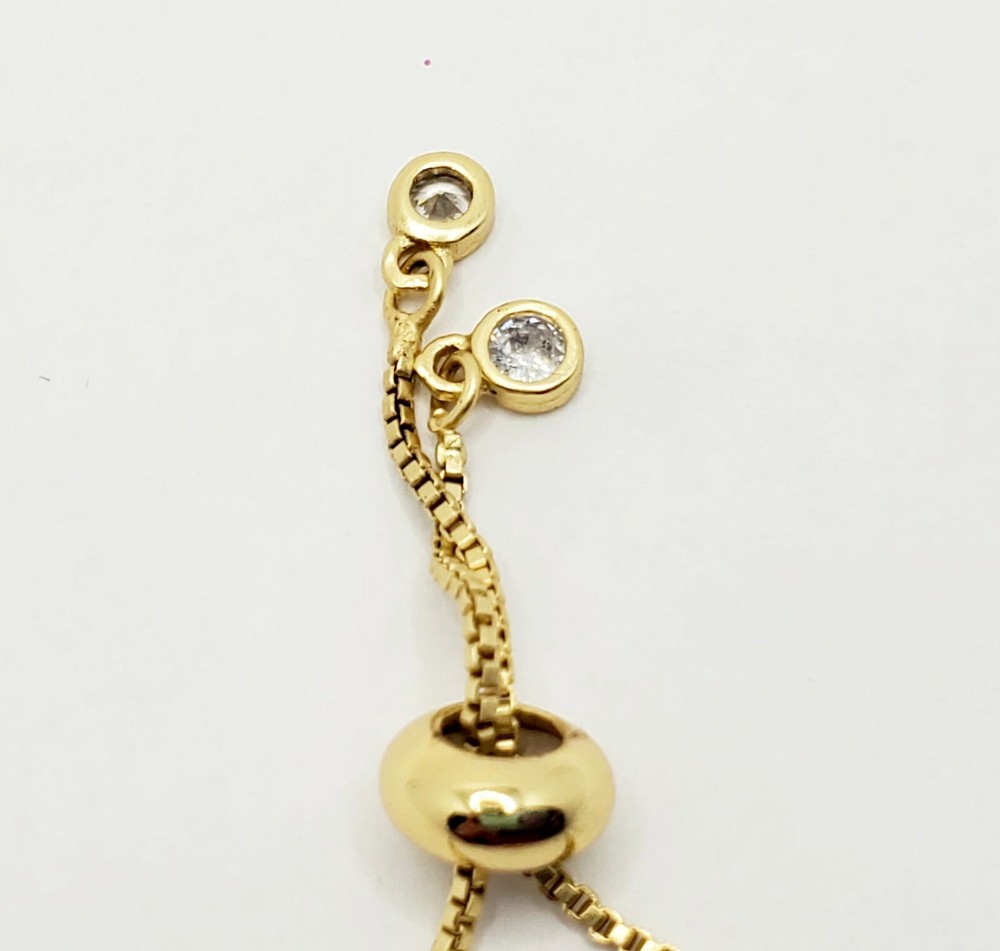 Hand Crafted Brass Adjustable Slider Crown Bracelet