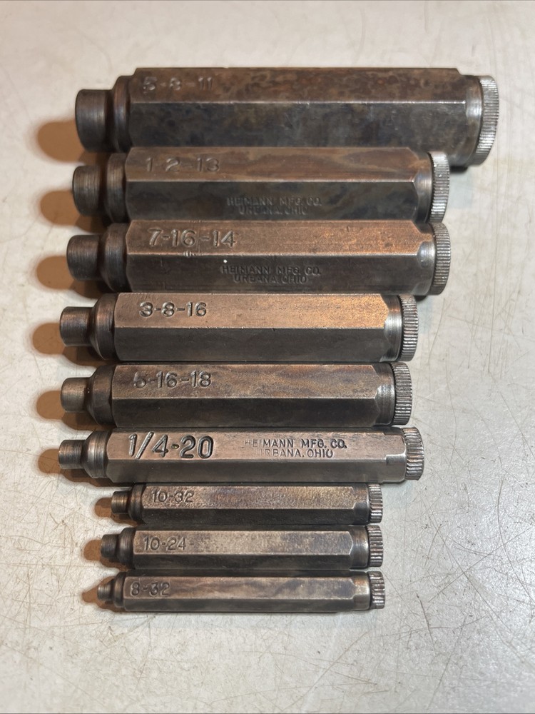 (9) Heimann Transfer Screw Sets 5/8”-8-32