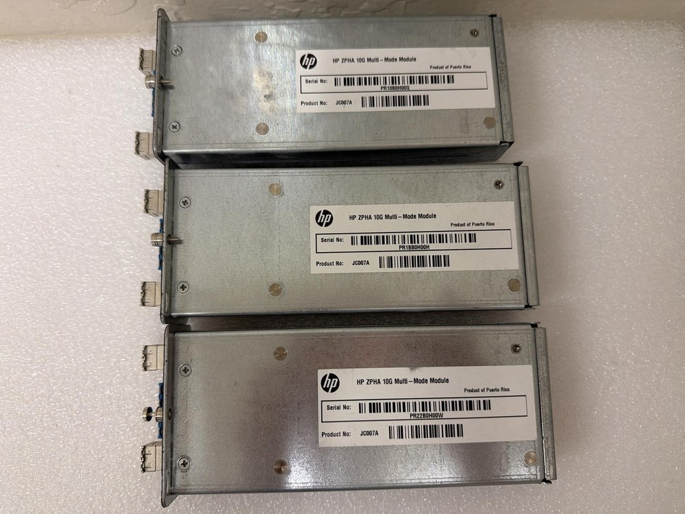 HP LOT OF 3x JC007A ZPHA 10G MULTI-MODE MODULES