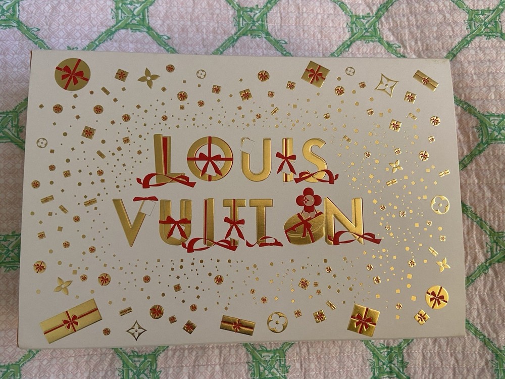 Louis Vuitton Empty Box With Sleeve In Red And Gold!  Good condition!