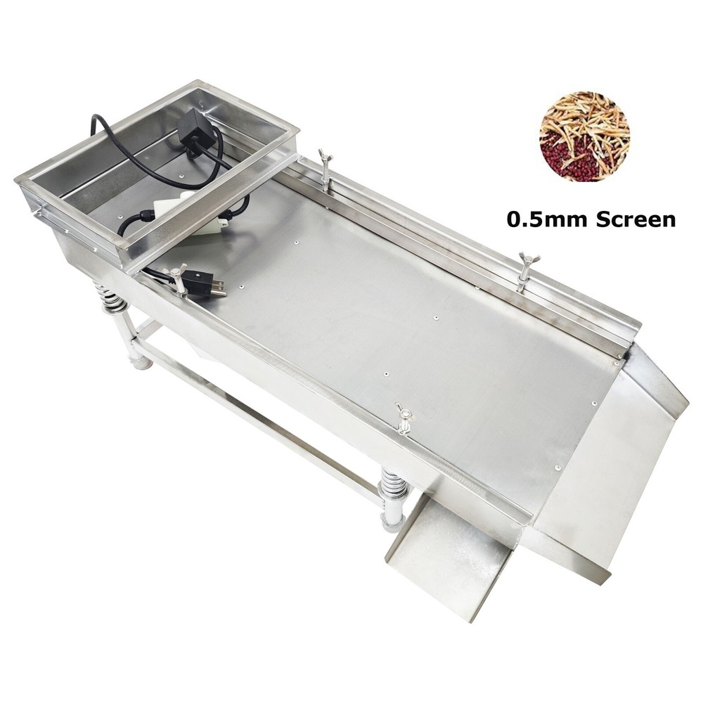 Stainless Straight Linear Screen Linear Vibrating Screen JG30-75 0.5mm Screen