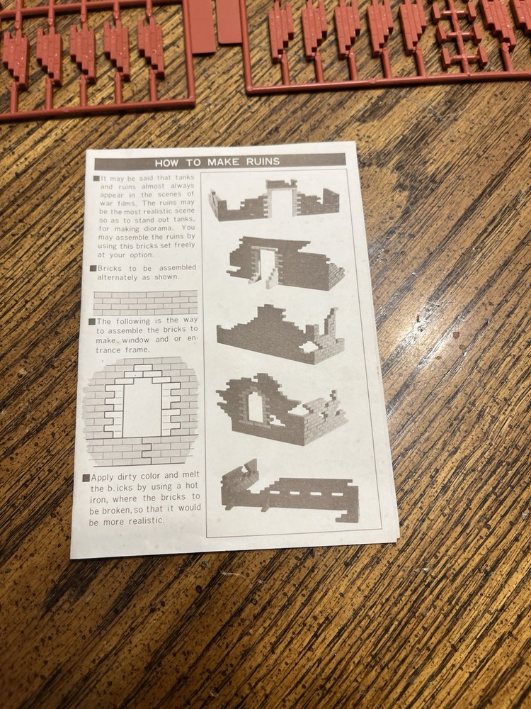 Vintage Bandai Fieldwork Accessory Bricks Building Model Kit