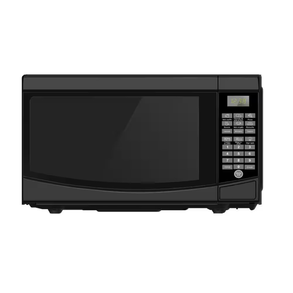 0.7 cu. ft. Countertop Microwave in Black