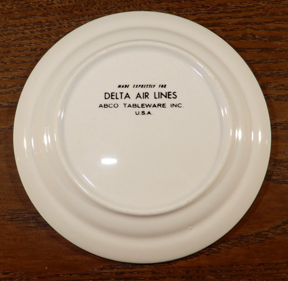 Delta Air Lines Small Plate - 1970s/80s Abco