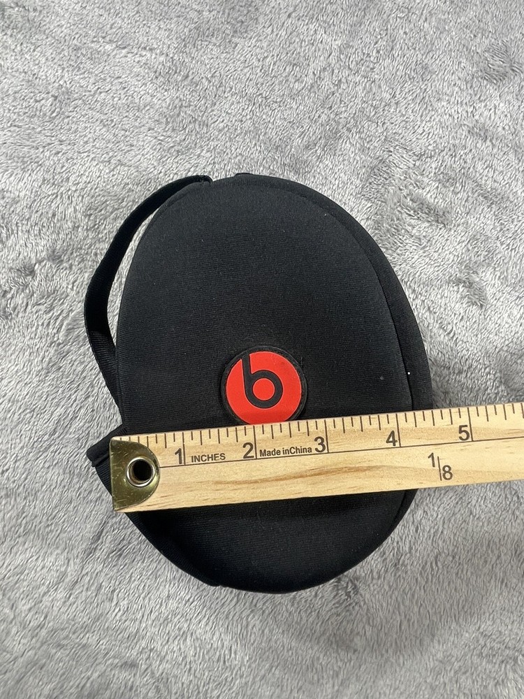 Beats Headphone Soft Case Only Black Zipper Pocket Preowned