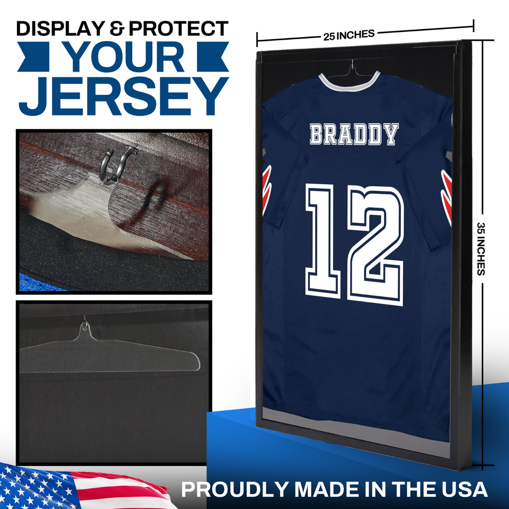 Football Jersey Display case for jerseys or Jersey Frame