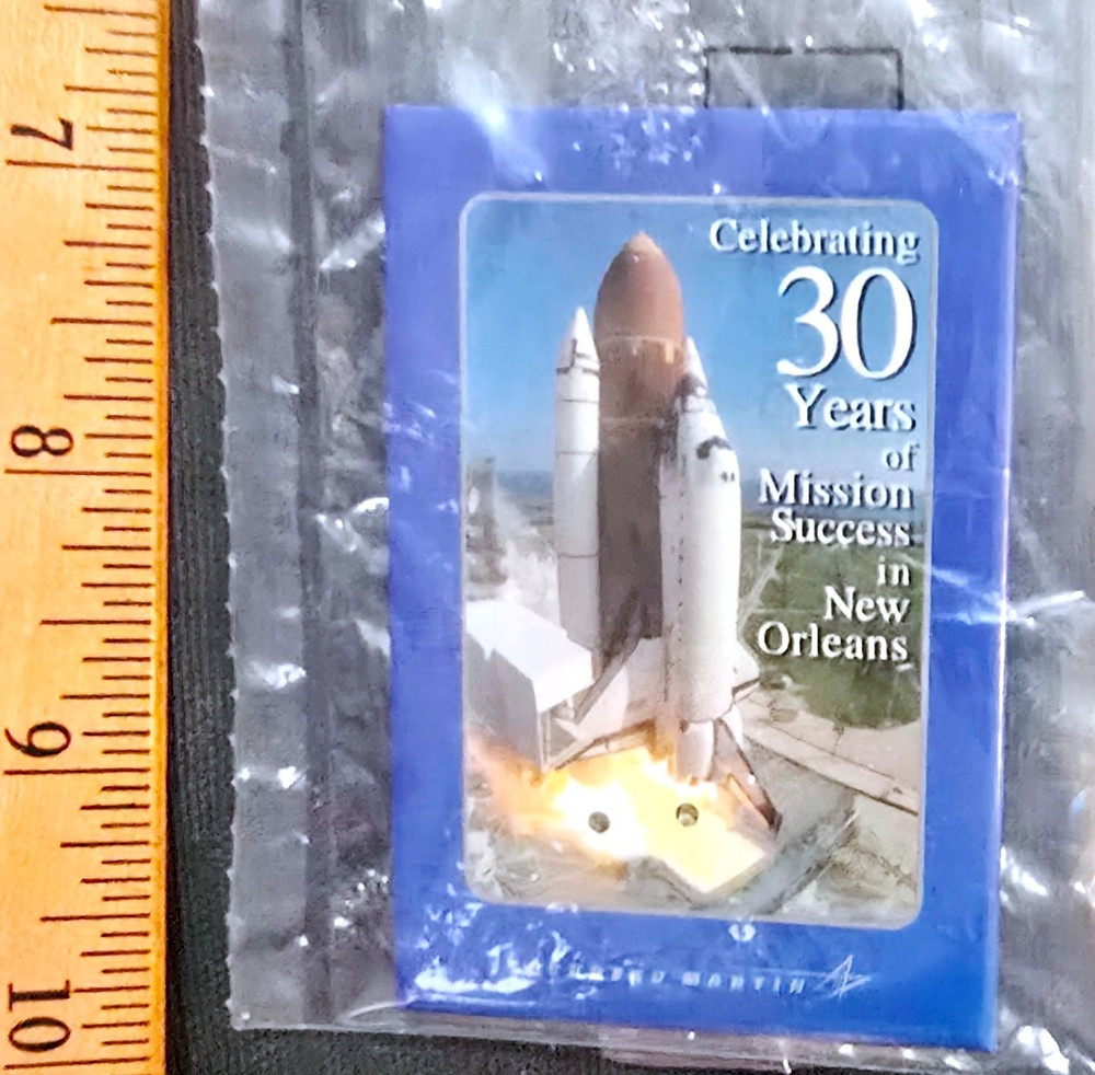 Lockheed Martin Nasa 30 years Space Shuttle 3" Lapel Pin