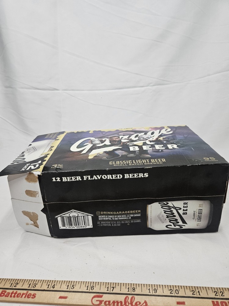 Garage Beer Halloween 12 Pack Beer EMPTY BOX White Classic