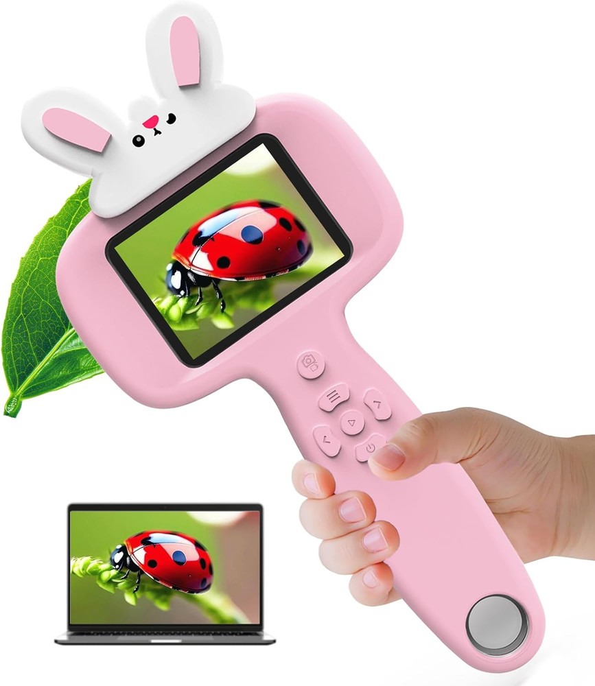 Microscope for Kids, 2.4" Handheld Digital Pocket Microscope, STEM Educational S