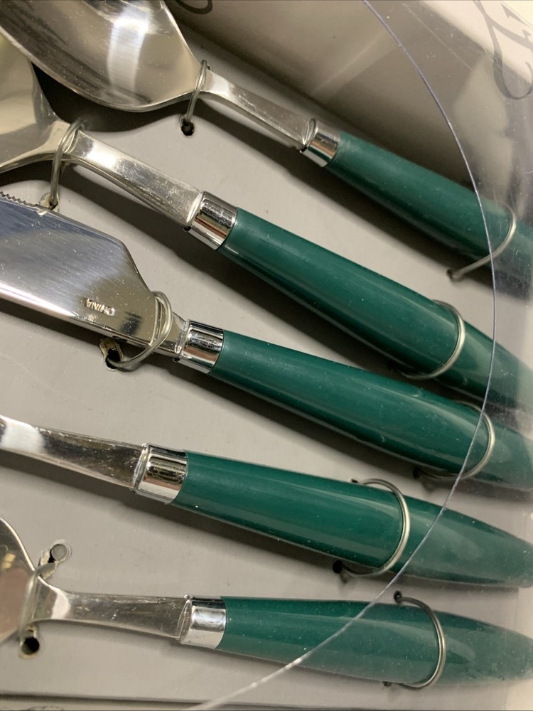 Fiestaware Fiesta Evergreen Flatware Silverware Dinner 5-piece Set Dark Green