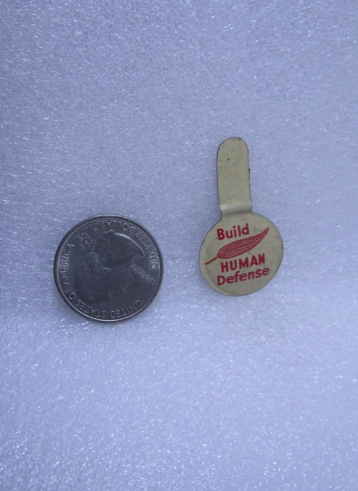 Vintage Build Human Defense Button