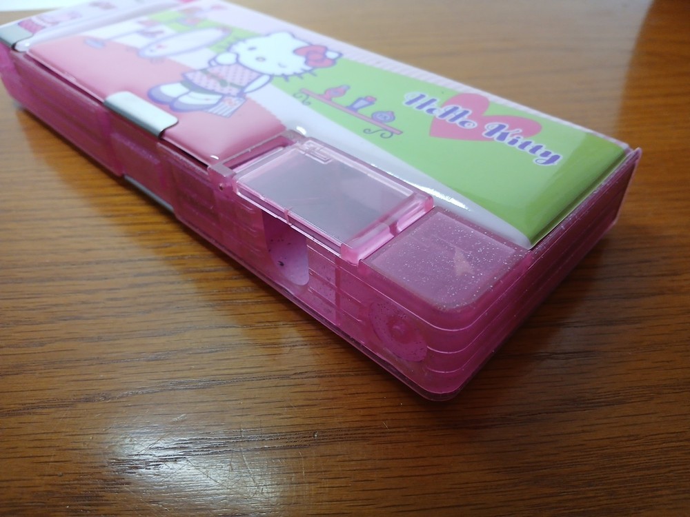 Hello Kitty Pencil Case Soft Puffy Double-sided Dual Sharpener plus bonus Pencil