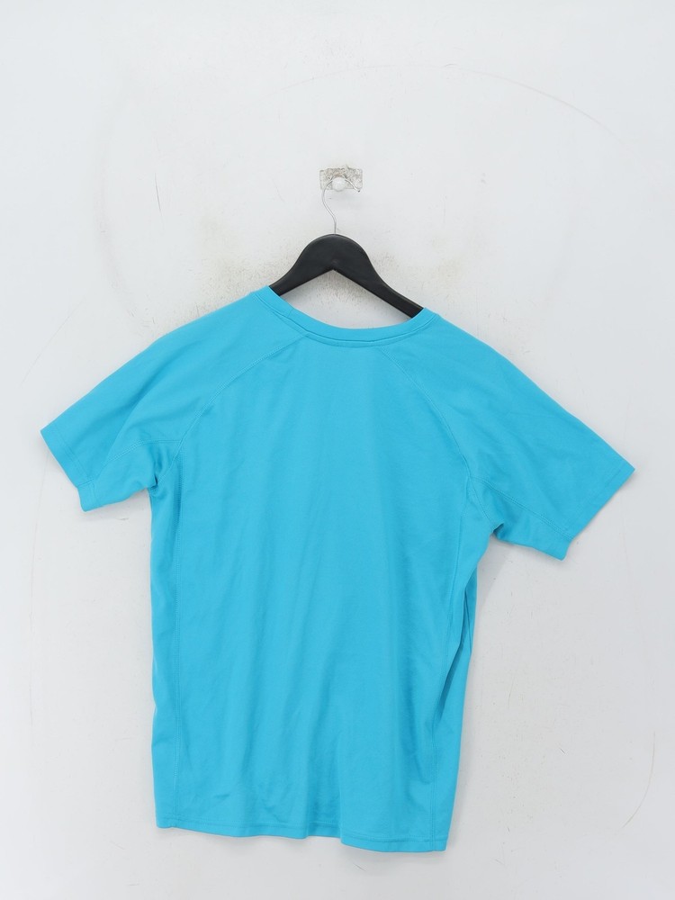 Puma Men's T-Shirt M Blue Graphic 100% Polyester Crew Neck Basic