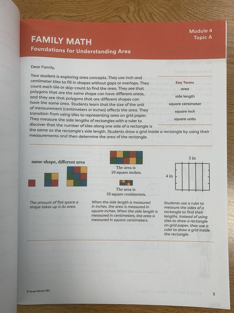 Eureka Math Squared Grade 3 Module 4- "Apply" ***NEW WORKBOOK Multi. And Area