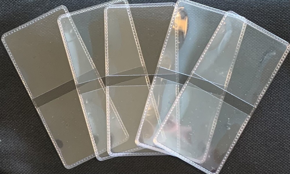 2x2  Unplasticized Vinyl Coin Flips - 5 Holders
