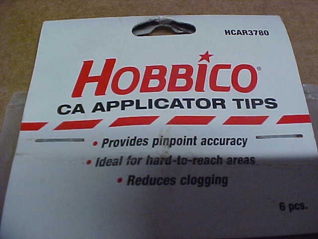 HOBBICO HCAR3780 = CA APPLICATOR TIPS (6 PCS) (NEW)
