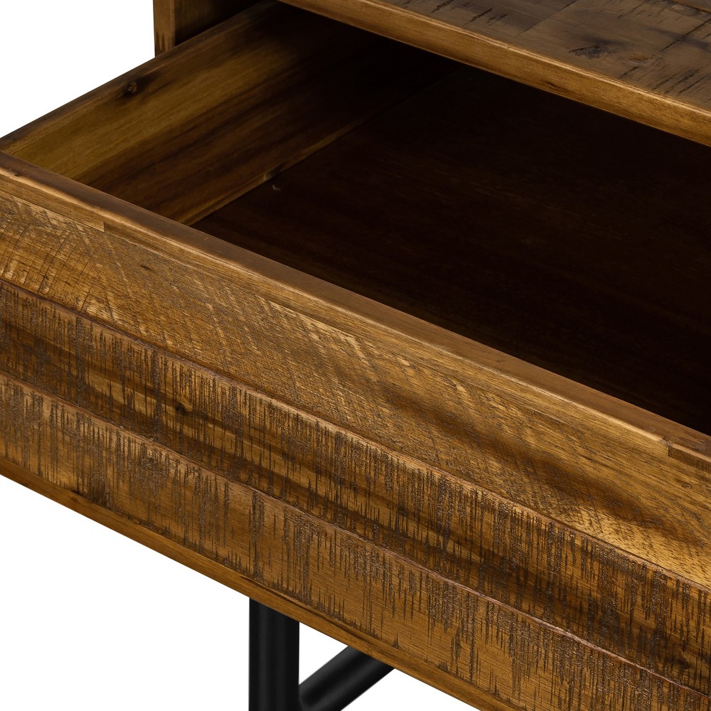 Cusco Rustic Acacia Single Drawer Night stand, Brown Single Box Product