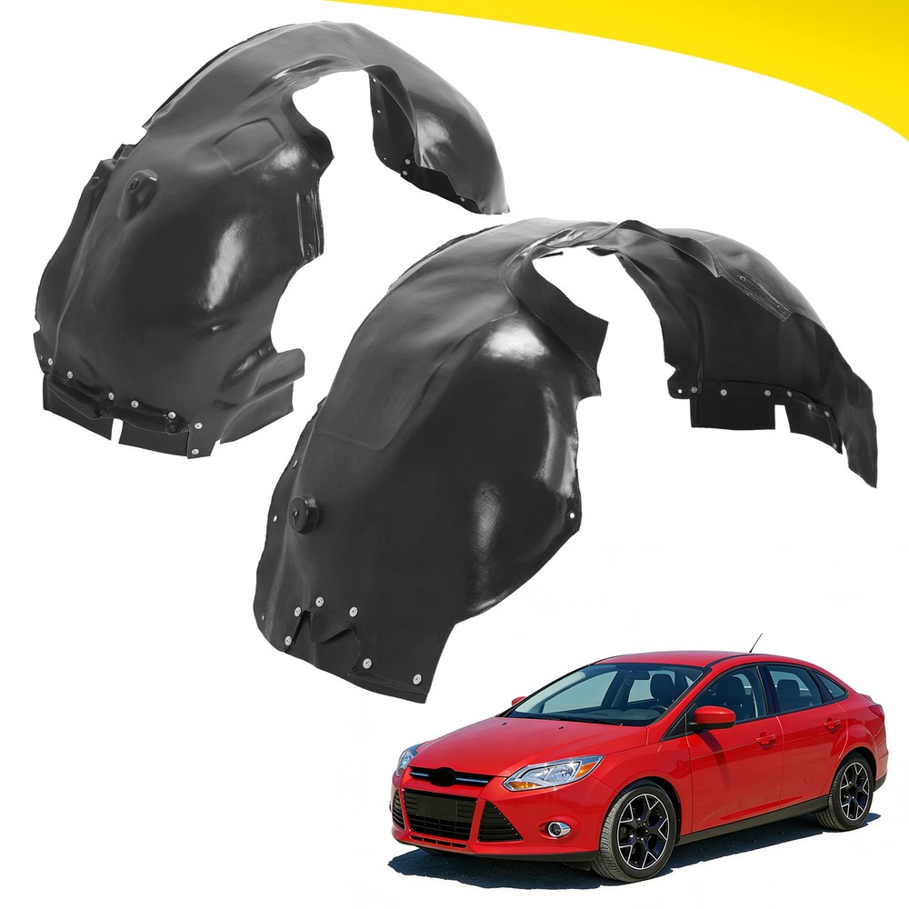 For 2012-2018 Ford Focus Front Pair Left + Right Side Fender Liners Replacement
