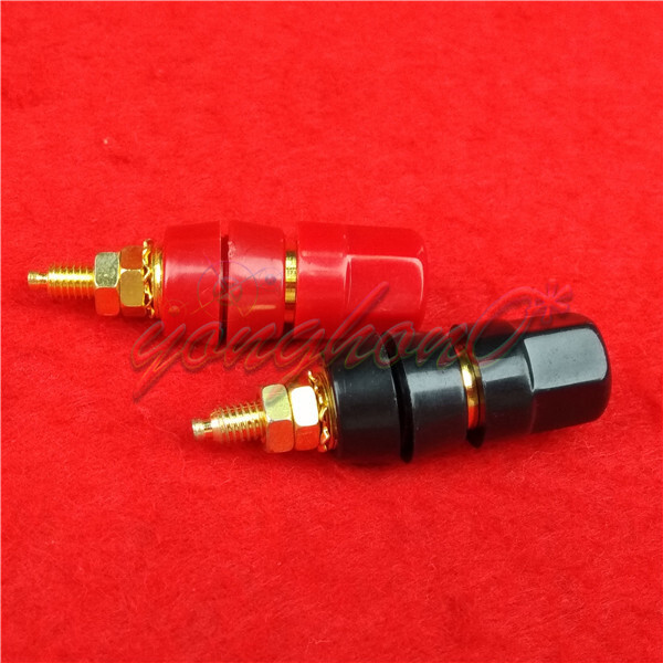 2pcs NEW 5-WAY Speaker Cable TERMINAL BINDING POST