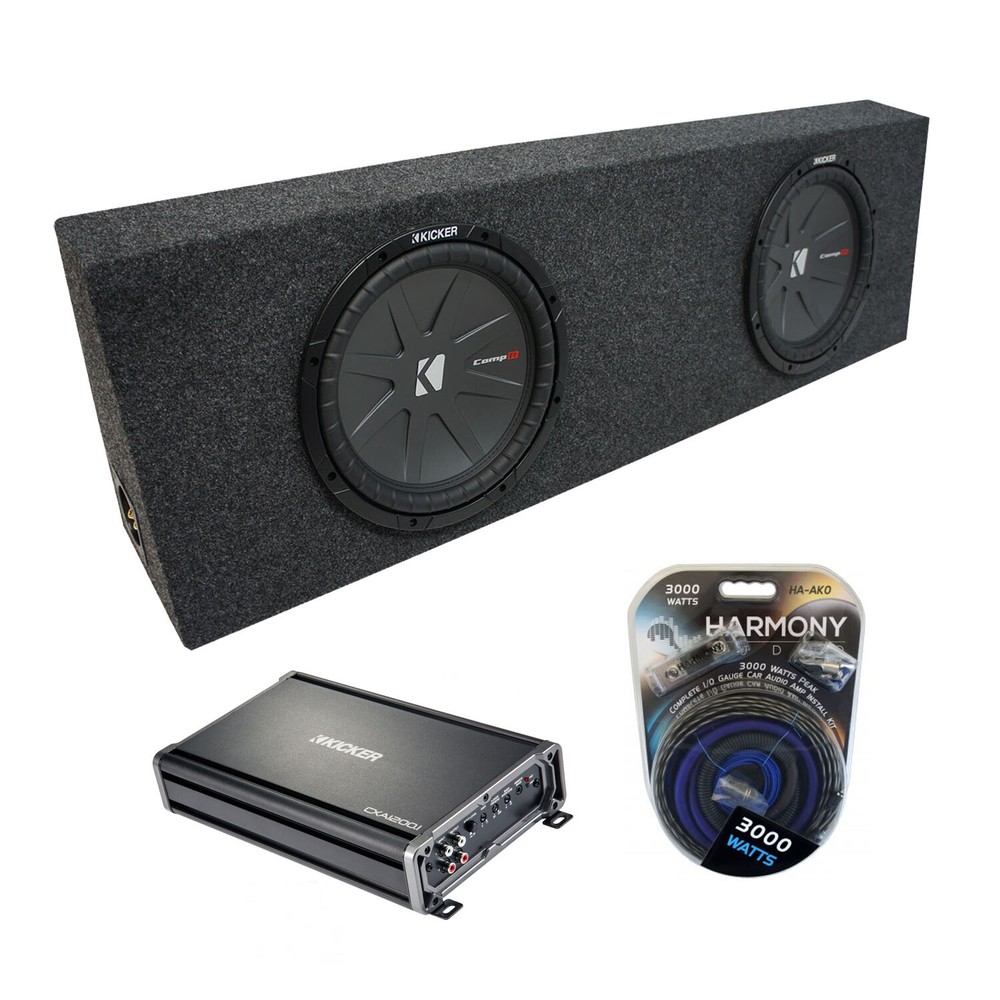 Universal Regular Standard Cab Truck Kicker CompR CWR12 Dual 12 Sub Box CX1200.1