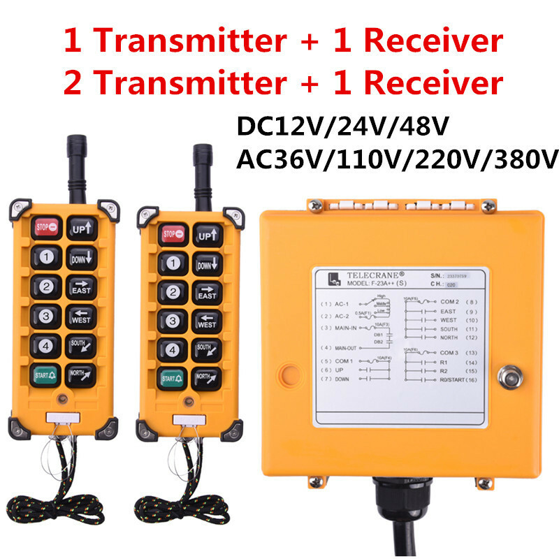 Hoist Wireless Industrial Remote Controller Radio Electric Transmitter Receiver