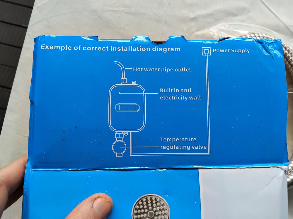 3 second heat -instant hot water heater 220-240VAC 1500W RX-021