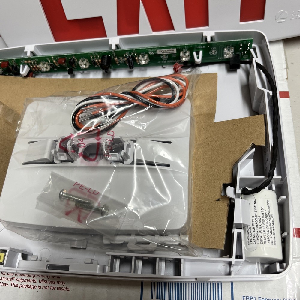New Lithonia Lighting LED Emergency Exit Light Sign 120/227
