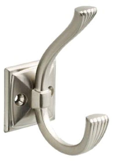 Pinstripe Hook Satin Nickel