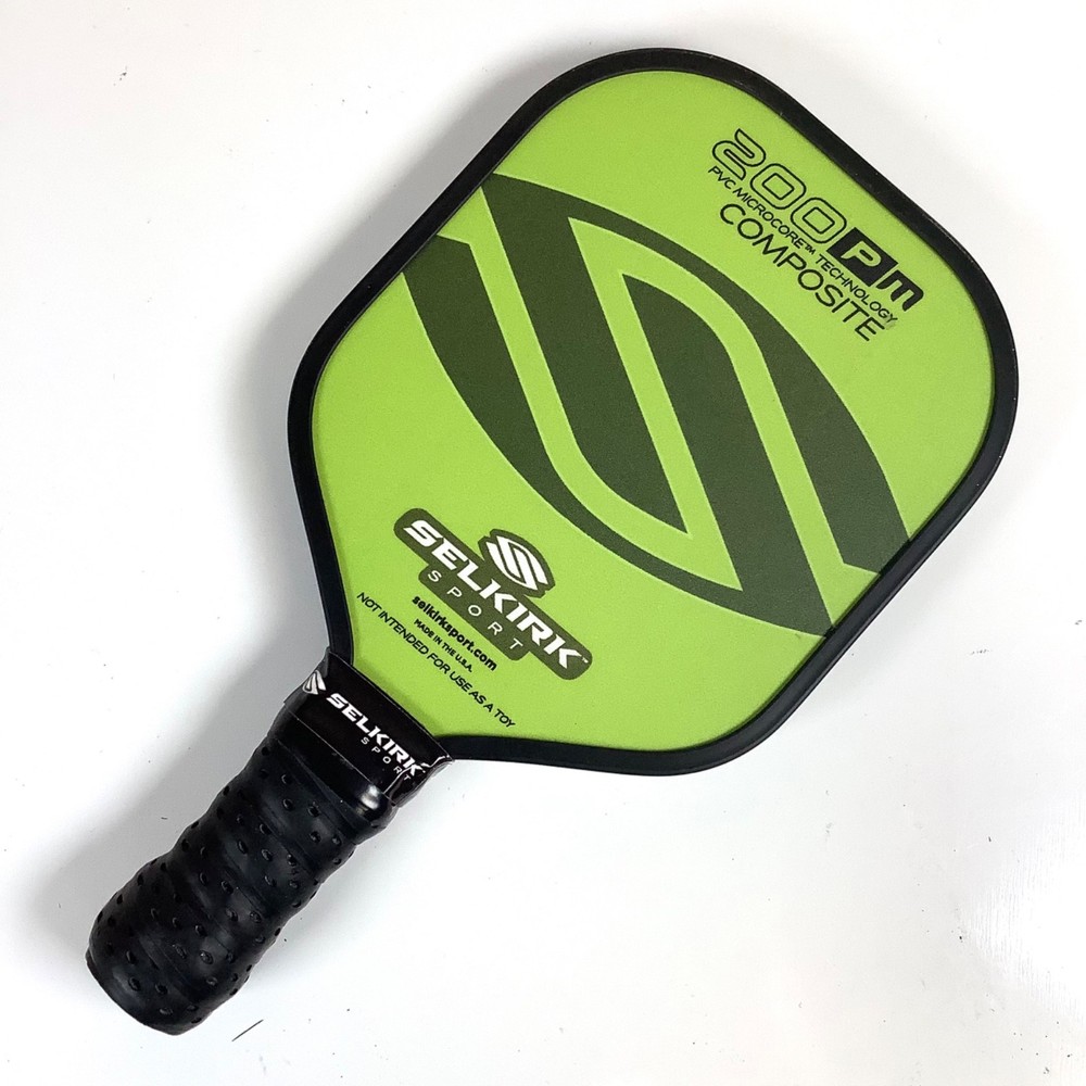 MINI Selkirk 200pm Lime Green Microcore Composite Pickleball Paddle * VGC!