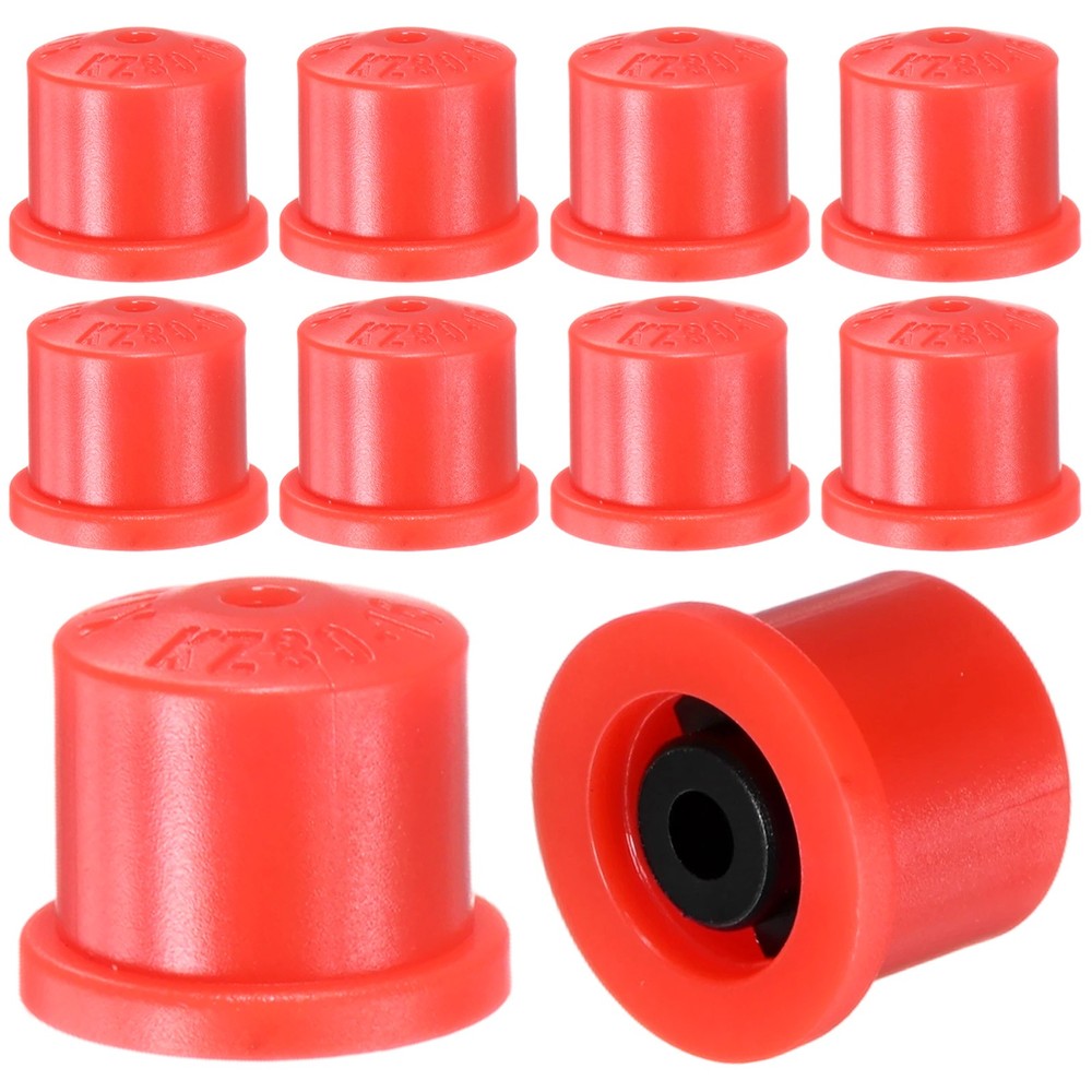 10-Pack Plastic Hollow Cone Sprayer Nozzle Tips [Red, 2.08mm Pore]