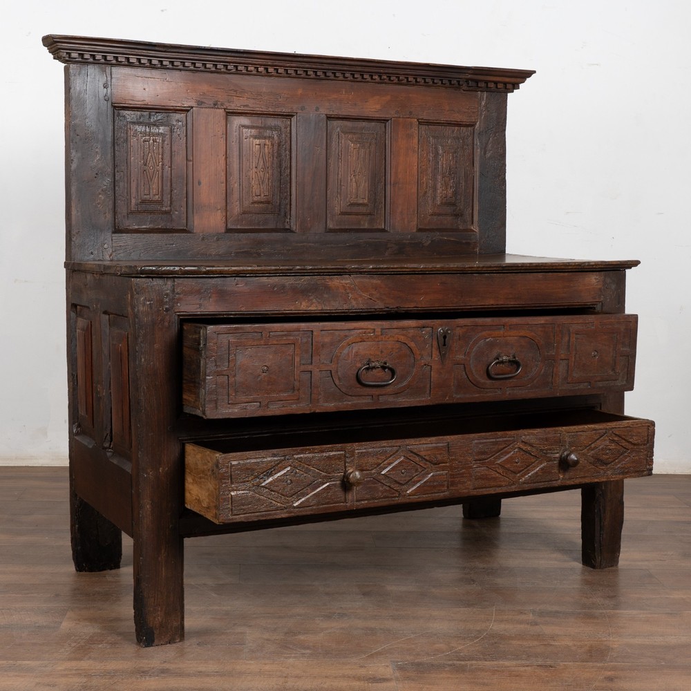 17th Century Chestnut Console Buffet Sideboard from Portugal