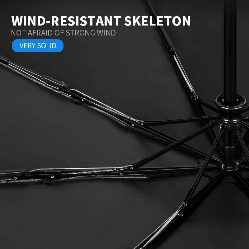 Tesla Branded Fully Automatic Umbrella – Windproof, Compact & Stylish
