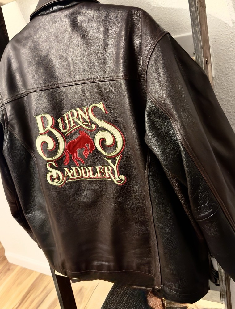 Embroidered Burns Saddlery Roper Jacket