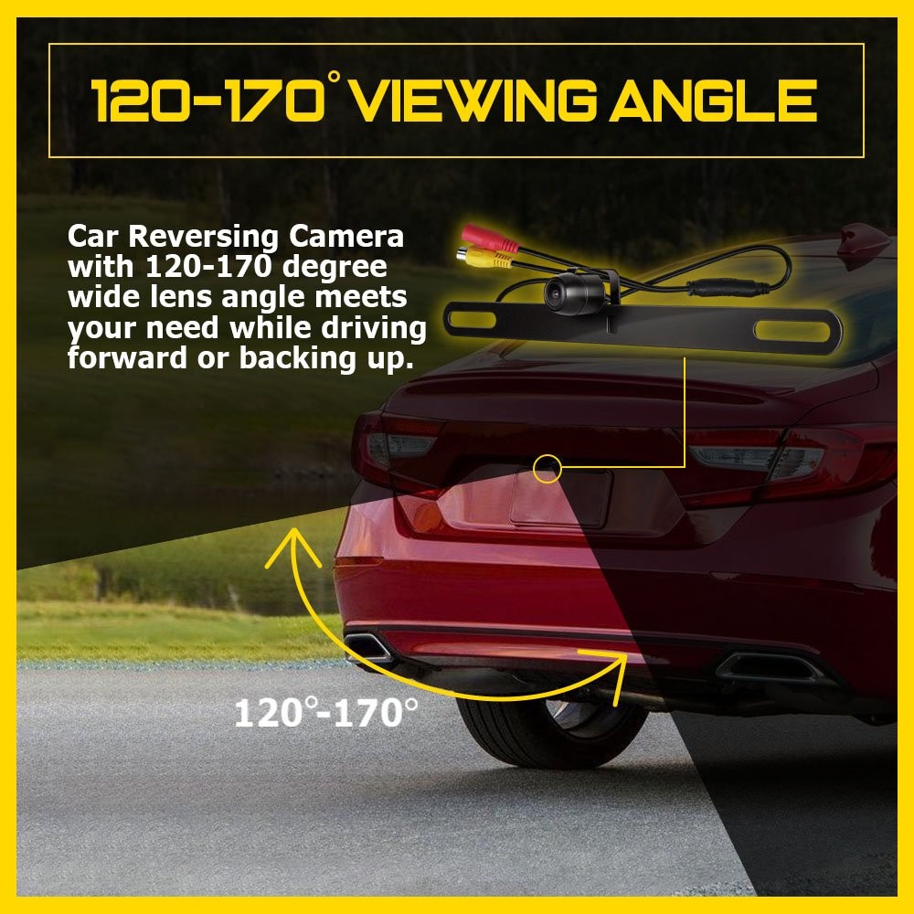 Car Rear View Backup Camera Parking Reverse Back Up Cam CMOS Shockproof Replace