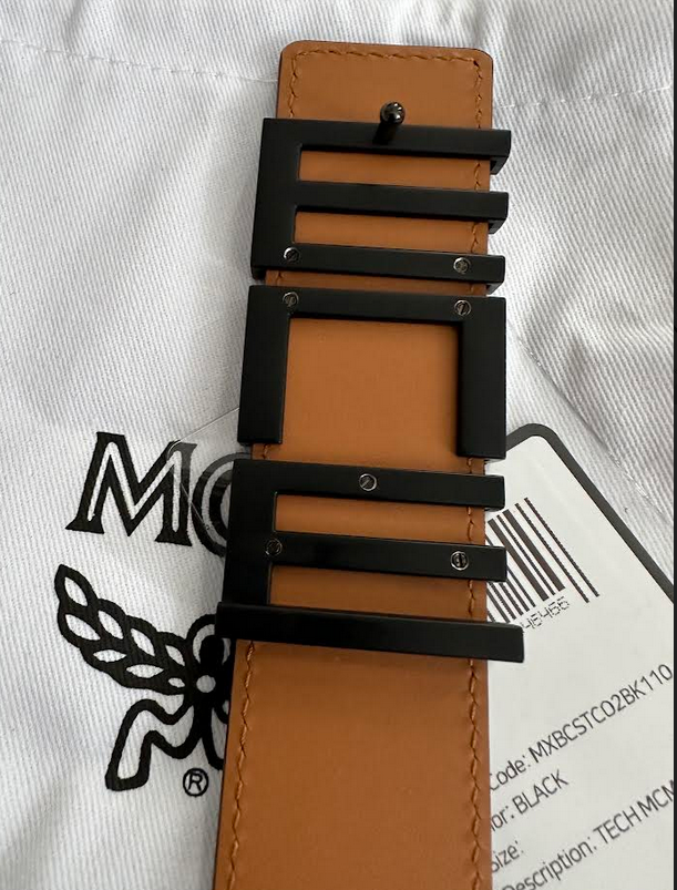 Black MCM Tech Belt Unisex