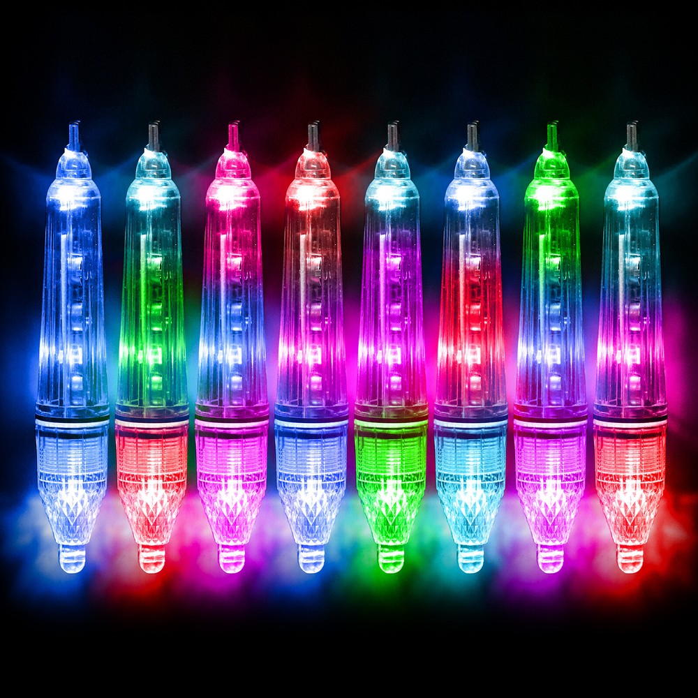 LED Fishing Light Underwater Deep Drop Boat Flash Light Attracting Lures Squids