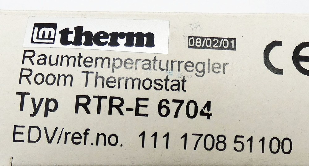 therm RTR-E 6704 room temperature controller -unused/original packaging-