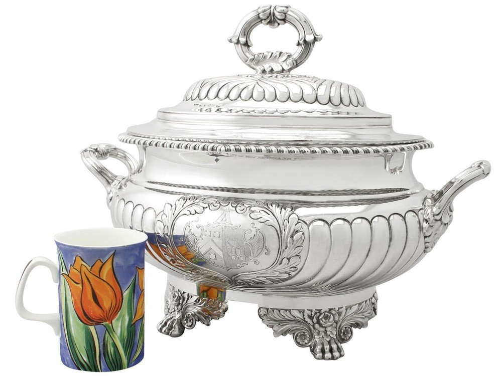 Antique Sterling Silver Soup Tureen