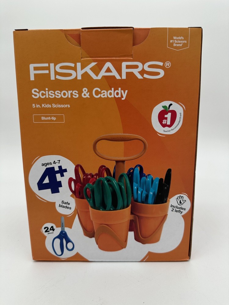 Blunt Tip Scissors Fiskars Class Pack for Kids 24 Includes Left Handed