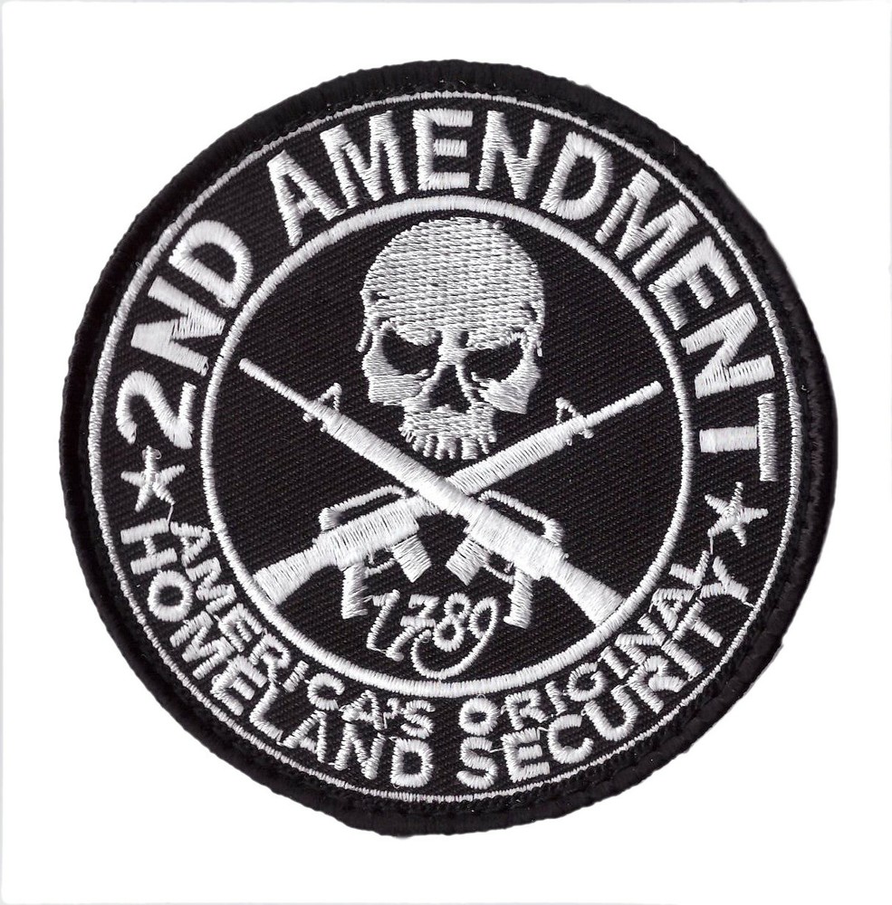 3.5" - 2nd Amendment Original Security NRA Biker Iron on Patch