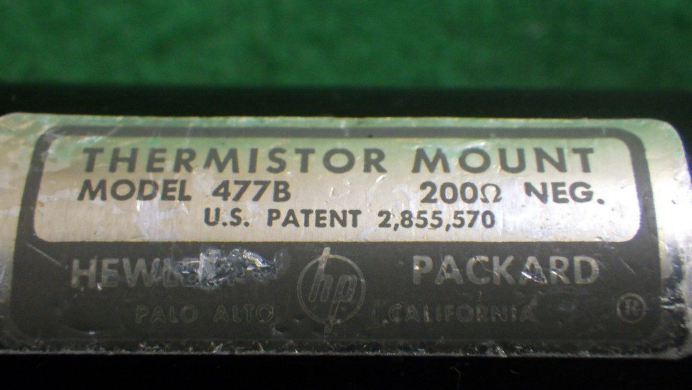 Vintage Electronics Hewlett Packard Thermistor Mount 477B 200 Ohm Negative #2
